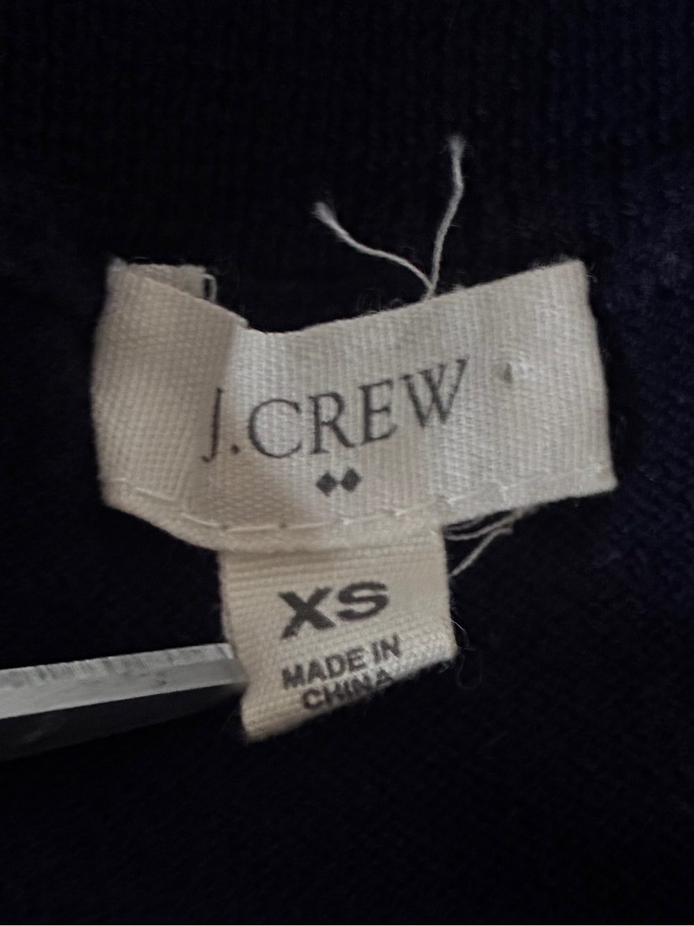 J Crew Navy Preppy Cape Cod Nautical Coastal Grandma Sweater Red Lobster Sz XS - Picture 7 of 7